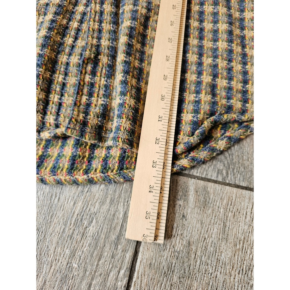 The Territory Ahead Vintage Mens Textured Plaid Button Down Shirt XL - Picture 5 of 9